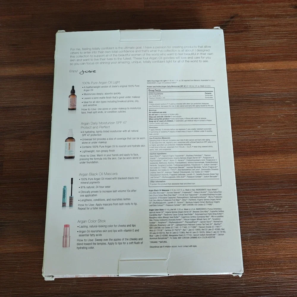 Josie Maran Argan Total Confidence Collection [Box Is Damaged] READ DESCRIPTION - Picture 3 of 10